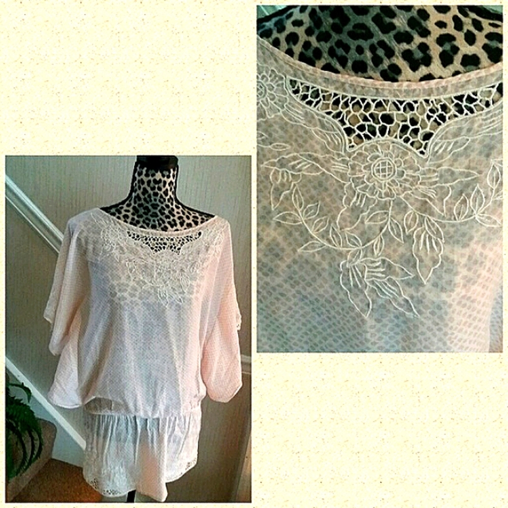 - Free People Kimono Tunic xs pink